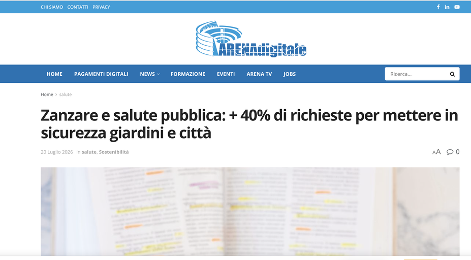 Articolo di Arena Digitale su BioZanz