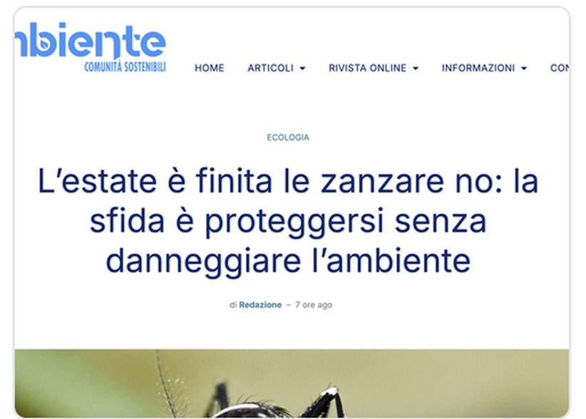 Articolo di Ambiente su BioZanz